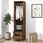 Kleiderschrank 298537-2 Braun - Holzwerkstoff - Massivholz - 50 x 200 x 50 cm