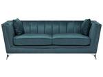 3-Sitzer Sofa GAULA Blau - Petrol - Silber