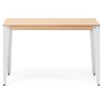 Table bureau Lunds 110x70 Blanc-Naturel Blanc