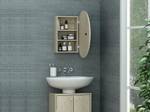 Toilettenschrank RURI Beige - Holzwerkstoff - 15 x 60 x 48 cm