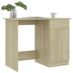 Bureau Marron - Bois manufacturé - Bois massif - 100 x 76 x 100 cm