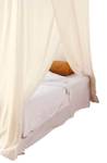 Moskitonetz Canopy Imon Beige - Bambus - 100 x 200 x 210 cm