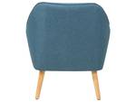 Fauteuil LOKEN Bleu - Chêne clair - Bleu pétrole