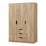 Kleiderschrank Eiselfing Braun - Massivholz - 80 x 176 x 52 cm