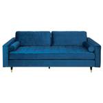 3er Sofa COZY VELVET Blau