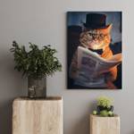 Leinwandbild Cat Tabby Smart 80 x 120 cm