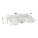 Ecksofa Eckcouch Sassari U Creme