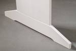 Weiß lackierter massiver Kieferntisch Braun - Holz teilmassiv - 110 x 75 x 70 cm