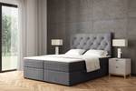 Boxspringbett ROMI Grau - Breite: 200 cm - H3