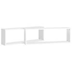 Étagère murale (lot de 2) 3016486-1 Blanc - 80 x 27 x 15 cm - Nombre de pièces dans le lot : 2