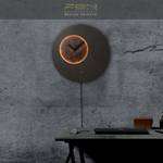 Design Wanduhr LED 3D Mond HOLZ 脴40cm