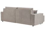 Ecksofa KARILA Beige - Taupe - Armlehne davorstehend links - Ecke davorstehend rechts - Schlaffunktion davorstehend rechts