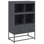 Highboard DE8775 Grau - Metall - 39 x 112 x 69 cm