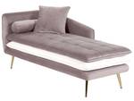 Chaiselongue GONESSE Braun - Gold - Taupe - Weiß