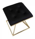 Quadratischer Hocker Gold - Metall - 45 x 48 x 45 cm