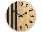 Wanduhr LONDON Braun - Holzwerkstoff - 33 x 33 x 4 cm