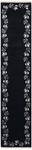 Tapis de passage Darya DLXXXI Noir - Textile - 81 x 1 x 404 cm