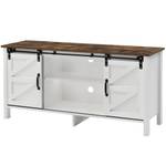 TV-Schrank M1753 Weiß - Holzwerkstoff - 61 x 40 x 120 cm