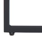 Table basse Infinity Noir - En partie en bois massif - 50 x 45 x 50 cm