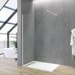 Duschwand Walk-In Duschabtrennung weiß Breite: 110 cm