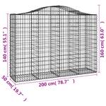 Gabionenkorb 3017642-4 (10er Set) 200 x 160 cm