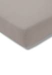 Spannbetttuch Feinjersey Beige - Hellbraun - 200 x 220 cm