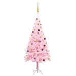 Sapin de noël artificiel Bronze - Doré - Rose foncé - 120 x 210 x 120 cm