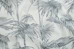 Gardine creme-blau Palmen Weiß - Textil - 140 x 245 x 140 cm