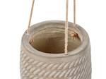 Outdoor Blumentopf LIVADIA Beige - Taupe - 20 x 21 x 20 cm