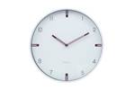 Horloge murale design THE STRIKING. Blanc - Bois manufacturé - 30 x 30 x 4 cm