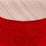 Langflor ShaggyTeppich Fluffy Rund Rot - 120 x 120 cm