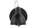 Lampe murale HARRINGTON Noir - Argenté - Nb d'ampoules : 1