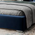 Polsterbett Doppelbett Mering Blau - Breite: 155 cm