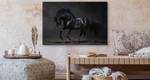 Image Sur Toile Cheval au Galop Sable 3D 70 x 50 x 50 cm