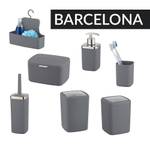 WC-Garnitur Barcelona Thermoplastischer Kunststoff (TPE) - Anthrazit