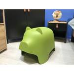 Chaise enfant en plastique vert COCHON Vert - Matière plastique - 60 x 40 x 35 cm