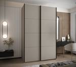 Armoire Lux 1 Beige - Noir - Largeur : 160 cm