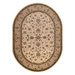 Tapis en Laine Omega Ovale Aries Fleurs Beige - Textile - 200 x 1 x 300 cm