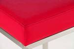 Barhocker Montreal E80 Rot - Silber