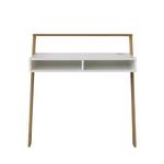 Table de bureau Memo Blanc - En partie en bois massif - 94 x 96 x 50 cm