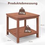 Gartentisch TI93736DE Braun - Holzwerkstoff - 45 x 45 x 45 cm