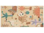 Tapis enfant STABAT Bleu - Marron - Orange - Fibres naturelles - 80 x 1 x 150 cm