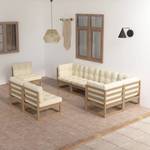 Garten-Lounge-Set (8-teilig) 3009797-2 Braun - Rehbraun - Weiß