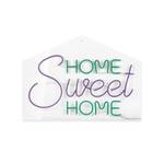 LED-Schilder Home Sweet Home Kunststoff - 50 x 36 x 2 cm