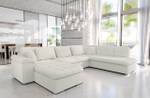 Ecksofa Niko Premium Beige - Holz teilmassiv - 348 x 76 x 205 cm