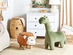 Pouf animal BRONTOSAUR Vert - Textile - 60 x 76 x 40 cm