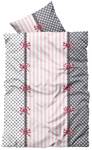 Winter Bettwäsche Thermofleece Streifen Pink - Textil - 135 x 8 x 200 cm