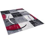 Designer Teppich Brilliant Trend Rot - 80 x 150 cm