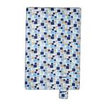 XXL Picknickdecke 200x300 cm Muster Beige - Blau - Weiß - Metall - Kunststoff - Textil - 200 x 1 x 300 cm