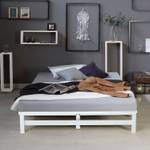 Lit palette en bois 1966 Largeur : 140 cm - Blanc